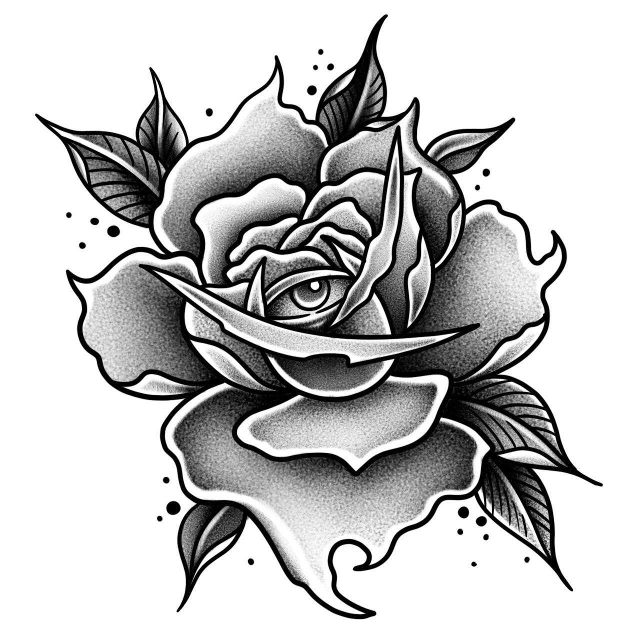 The All-Seeing Rose (6 Pack) | 3.15 in × 3.15 in.