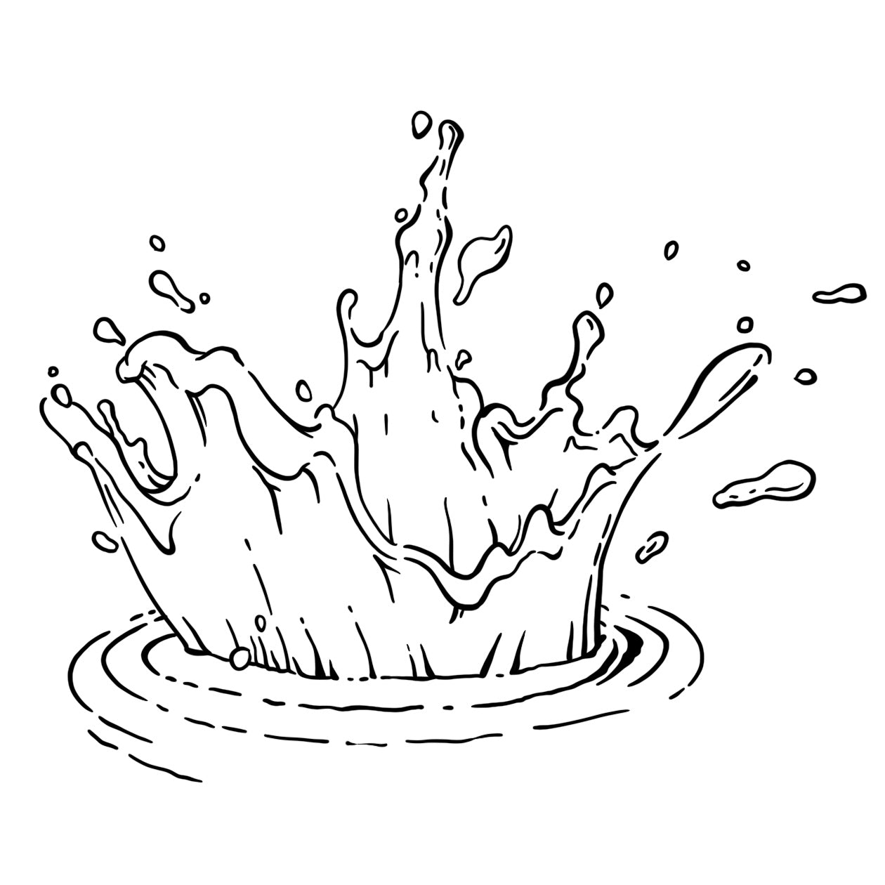 Water Droplet (6 Pack) | 3.15 in × 3.15 in.