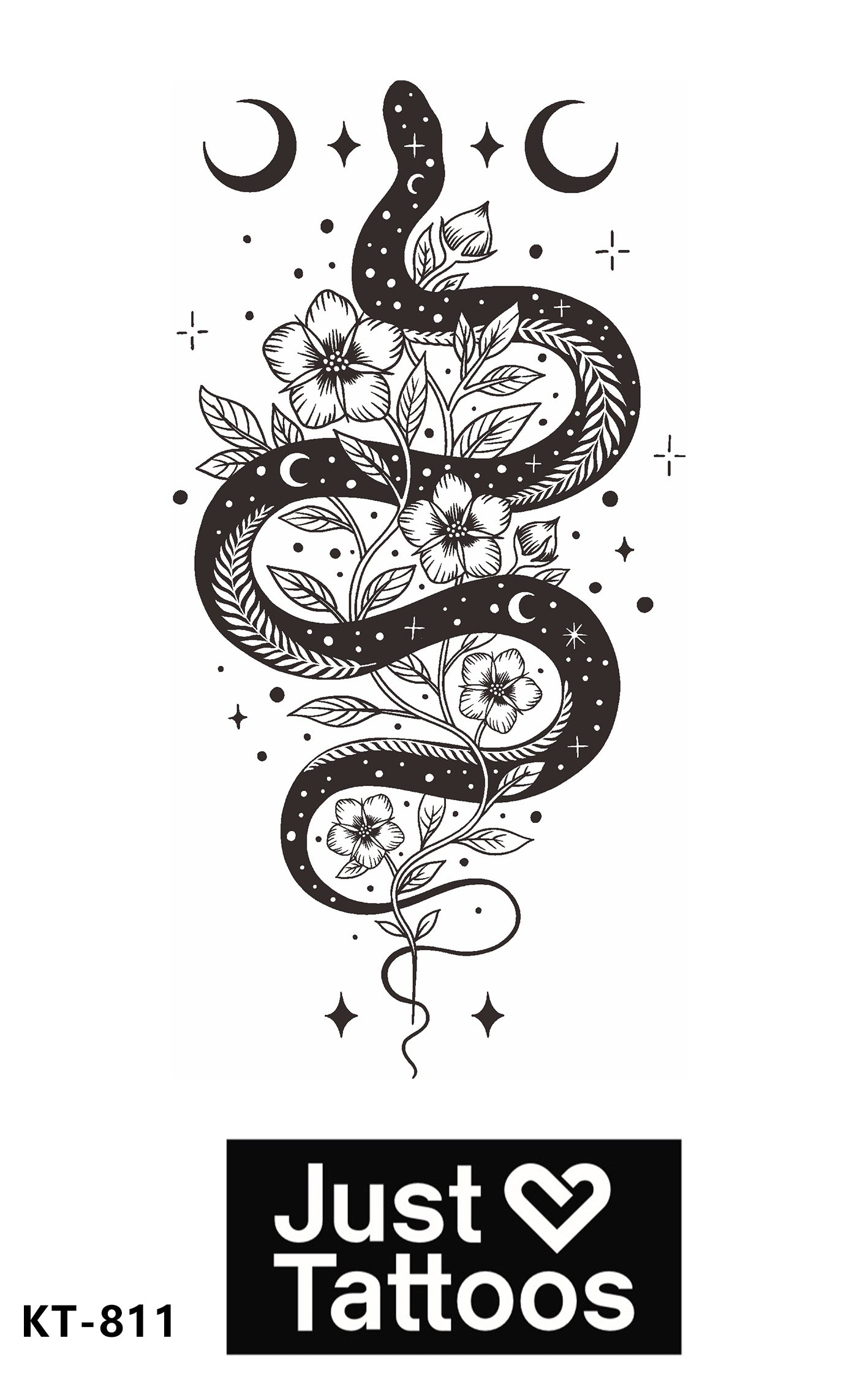 Celestial Snake Trail of Flowers