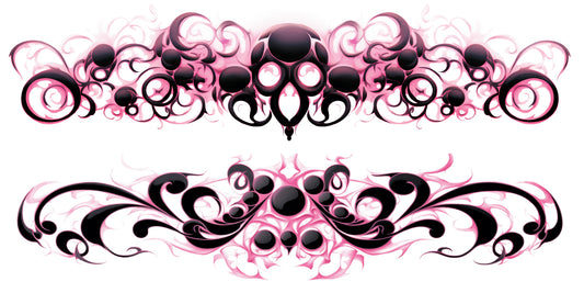 Colored Skull Ornaments Design