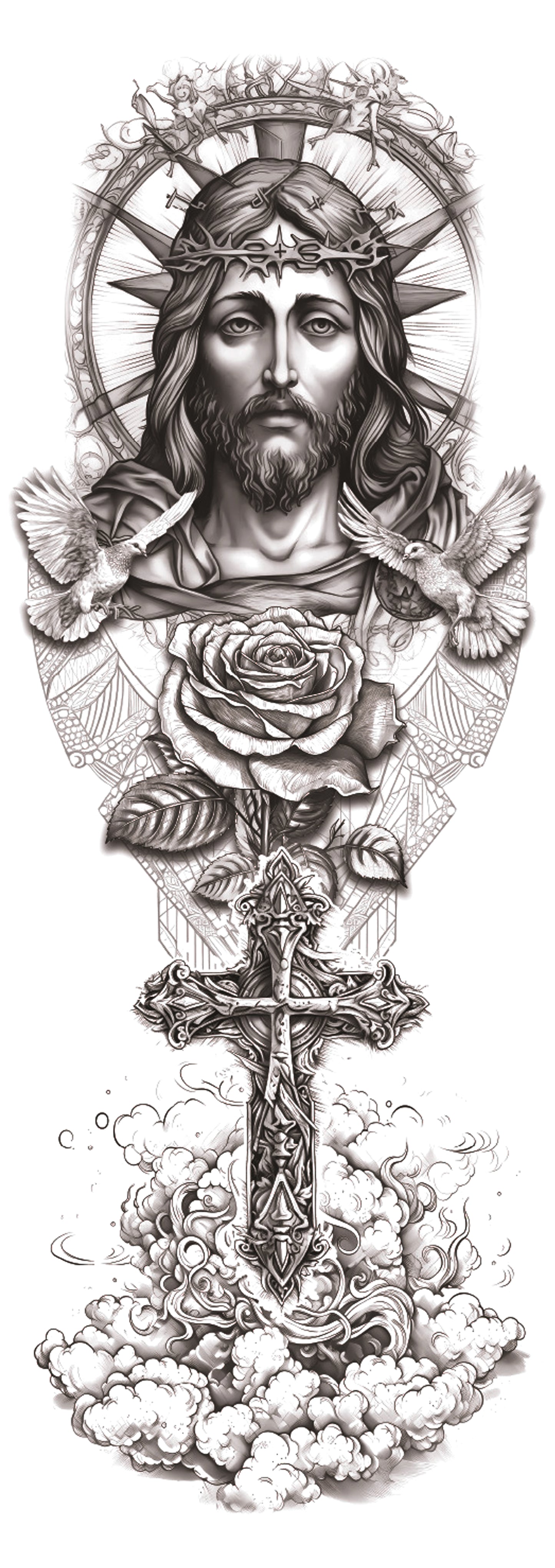 Jesus Christ Neo-Traditional Religious Art