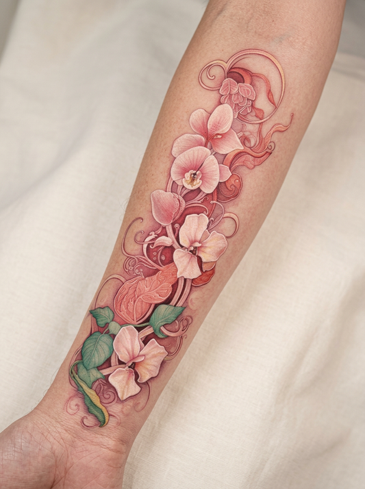 Colored Orchid