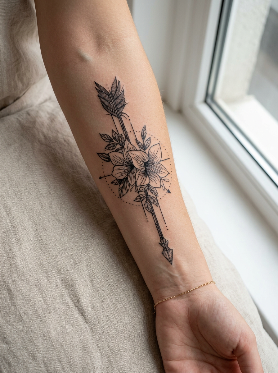 Floral Arrow
