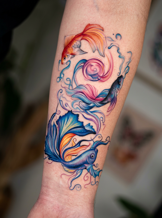 Colored Gold Fishes