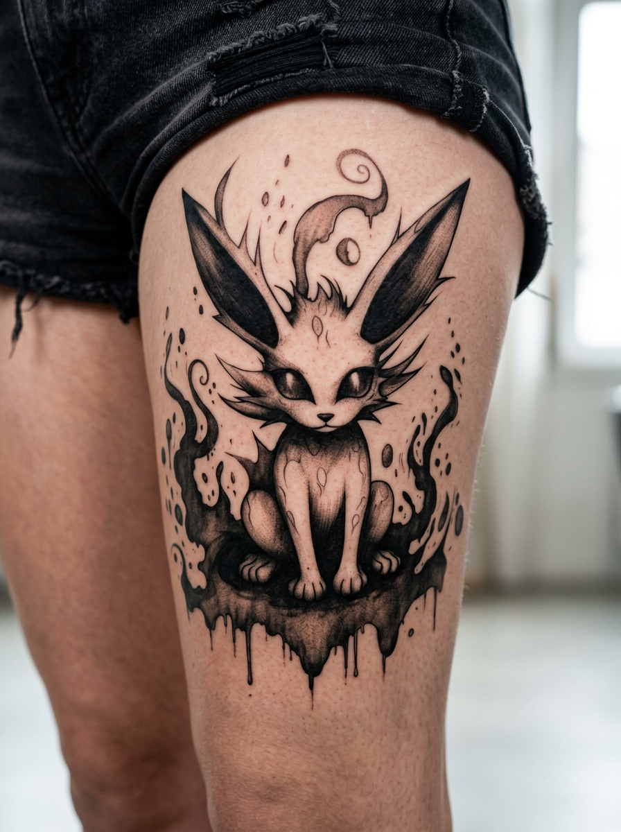 Colored Flaming Fox