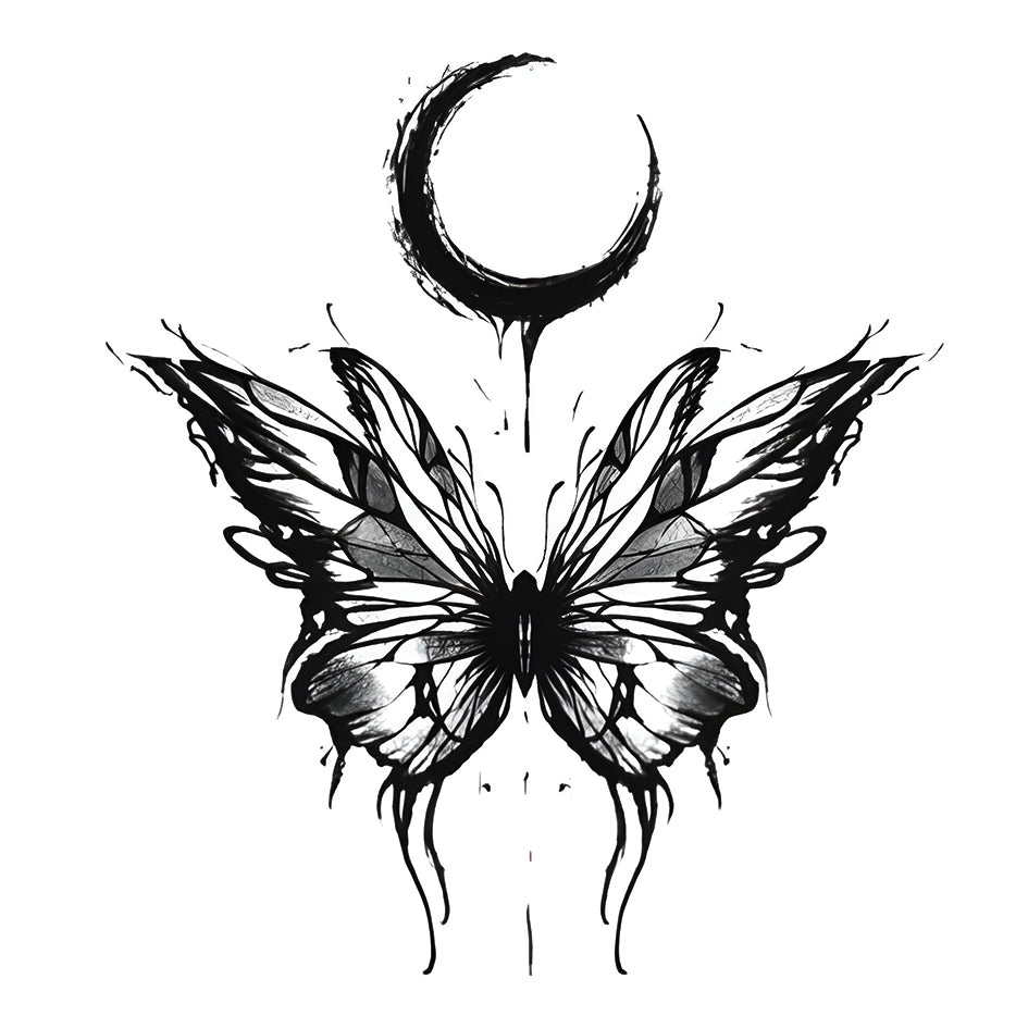 Crescent Moon to Butterfly (6 Pack) | 3.15 in Ã— 3.15 in.