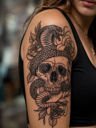 Blooming Serpent Skull