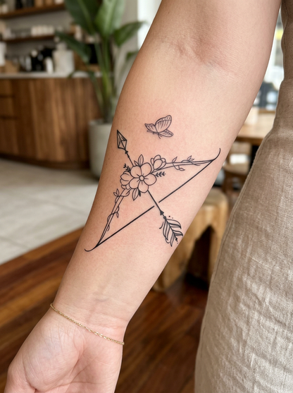 Floral Bow & Arrow (8 Pack)