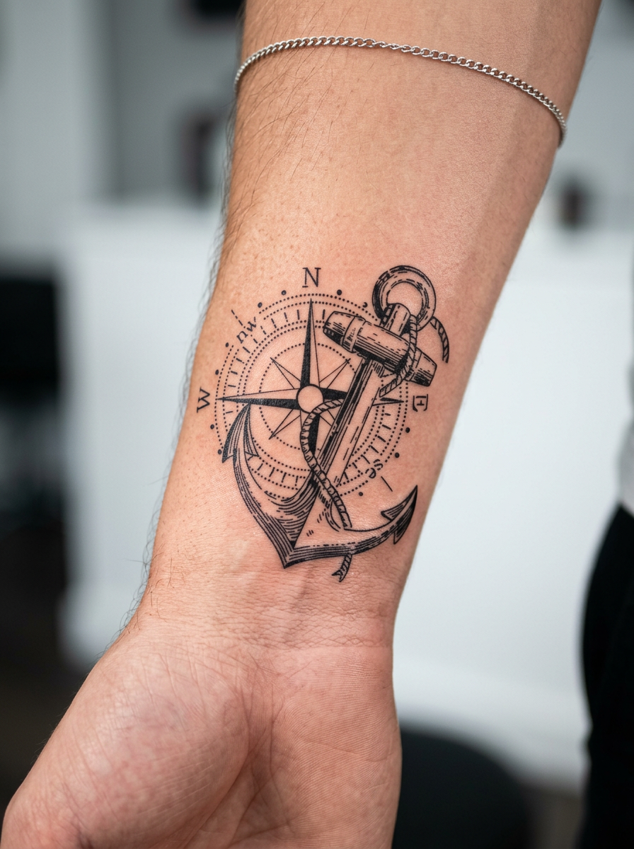 Anchor Compass (8 Pack)