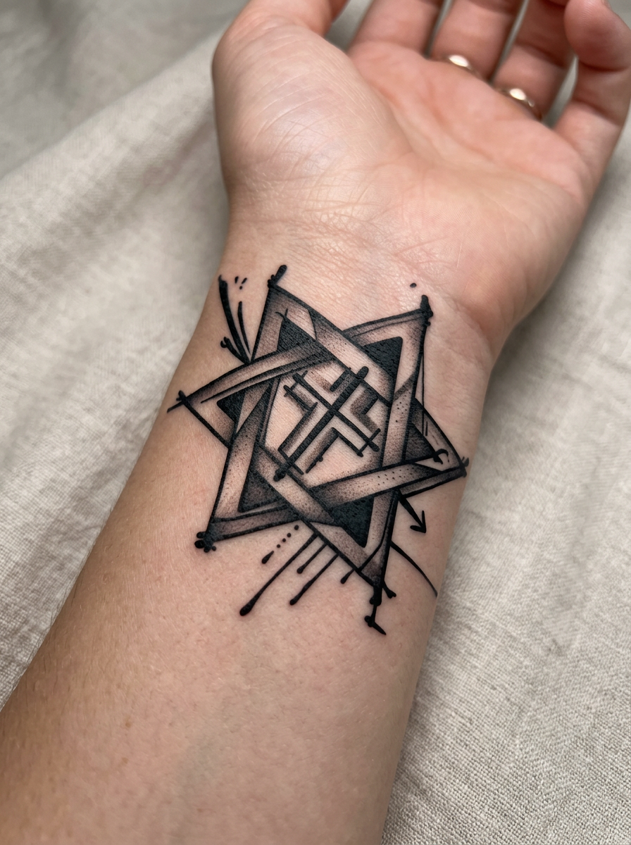 Cross Hexagram (8 Pack)
