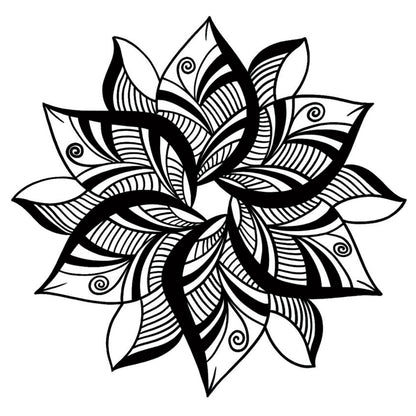Floral Mandala Art (8 Pack)