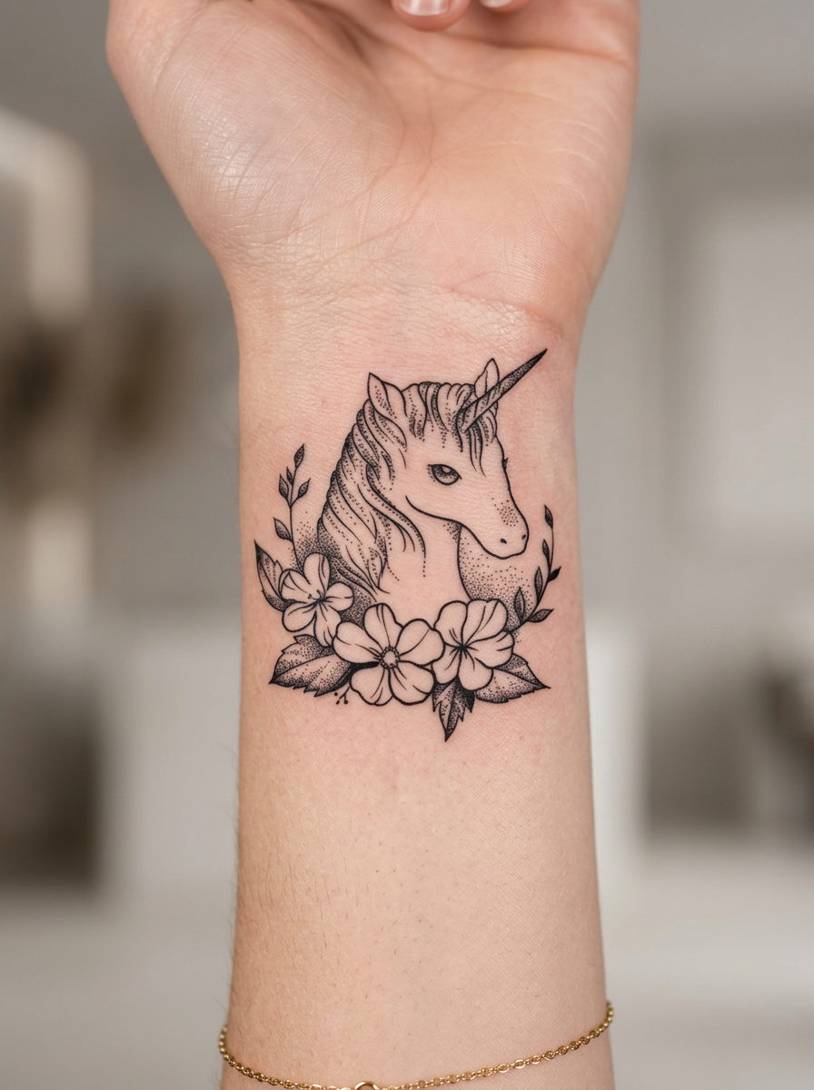 Floral Unicorn (8 Pack)