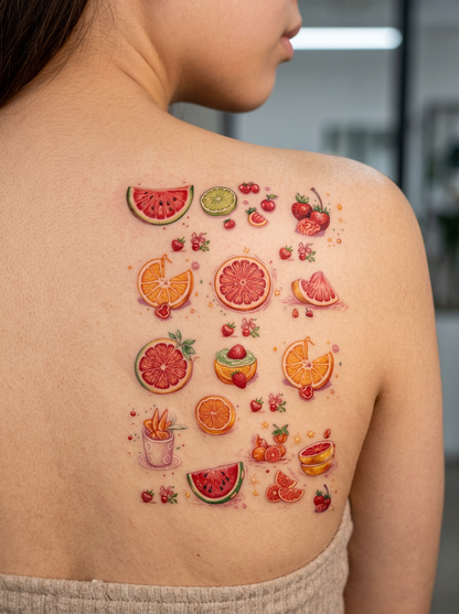 Colored Fruits Art