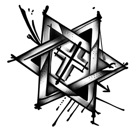 Cross Hexagram (8 Pack)