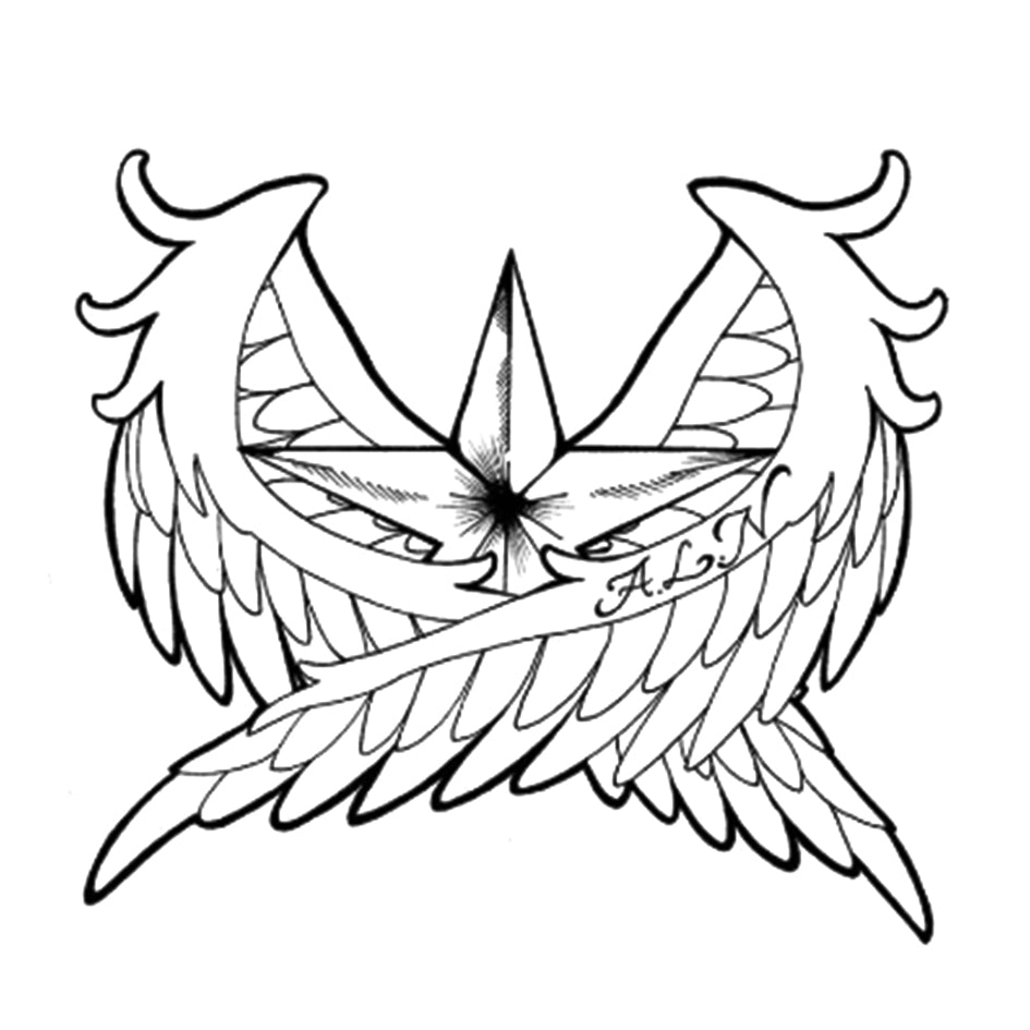 Wings of the Guiding Star (6 Pack) | 3.15 in Ã— 3.15 in.