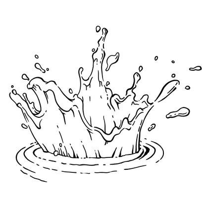 Water Droplet (6 Pack) | 3.15 in Ã— 3.15 in.