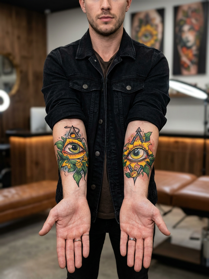 Colored Triangle & Diamond Eye