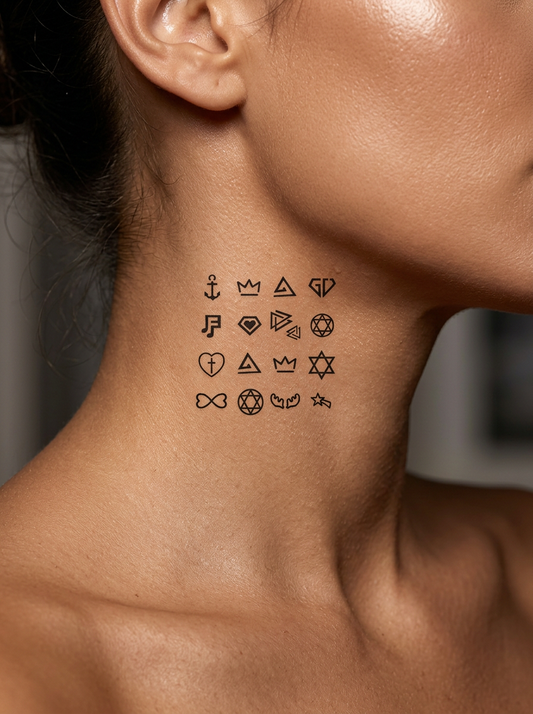 Minimalist Stars and Symbols Minimalist Cheery Symbol Finger Set | 2.36 × 2.36 in