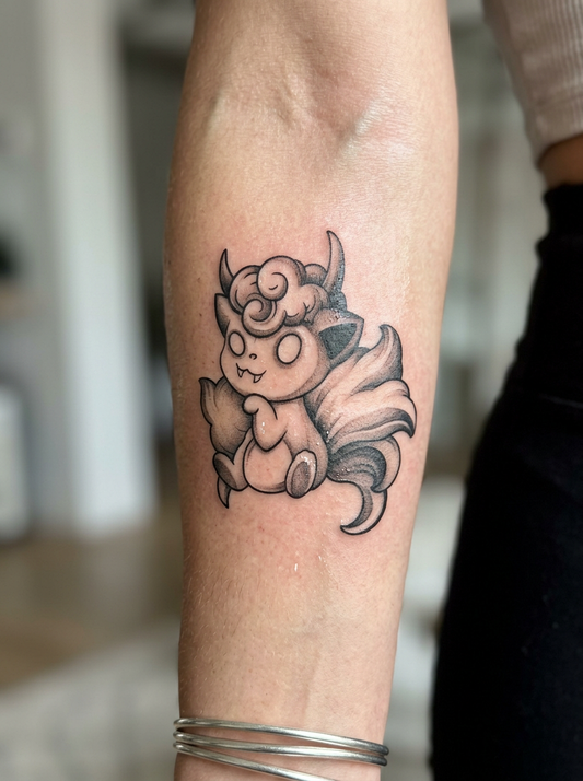 Adorable Alolan Vulpix Pokémon Art (6 Pack) | 3.15 in × 3.15 in.