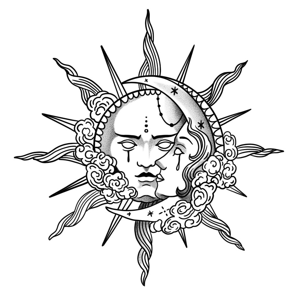 Celestial Male Moon Female Sun (8 Pack)