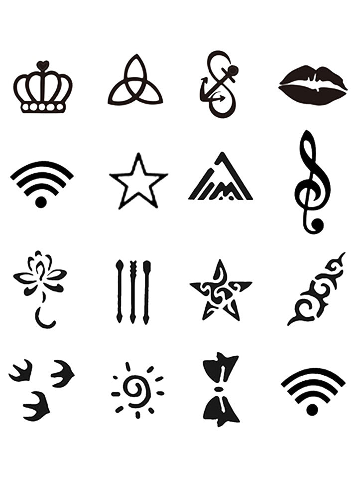 Minimalist Symbol Minimalist Cheery Symbol Finger Set | 2.36 × 2.36 in