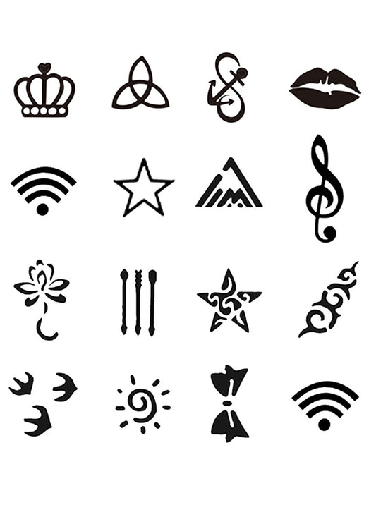 Minimalist Symbol Minimalist Cheery Symbol Finger Set | 2.36 × 2.36 in
