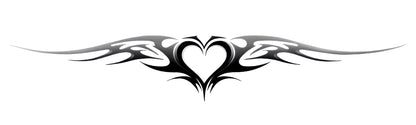 Heart Flame Wings | 2.36 in × 7.87 in