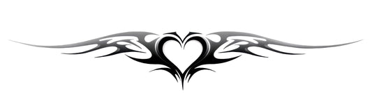 Heart Flame Wings | 2.36 in Ã— 7.87 in