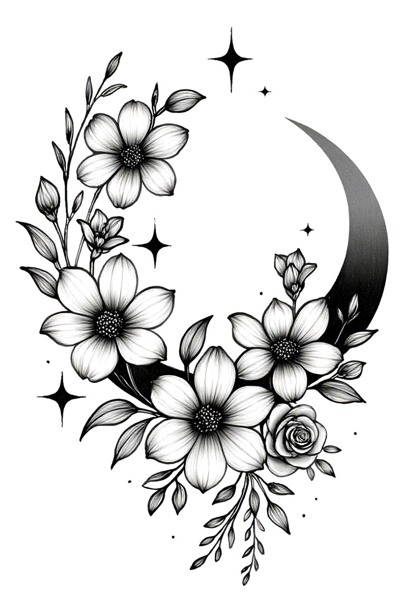 Flower Moon Wreath | 2.76 in × 3.94 in