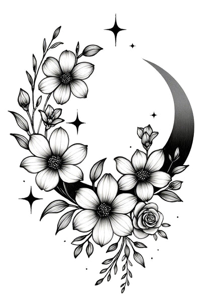 Flower Moon Wreath | 2.76 in × 3.94 in