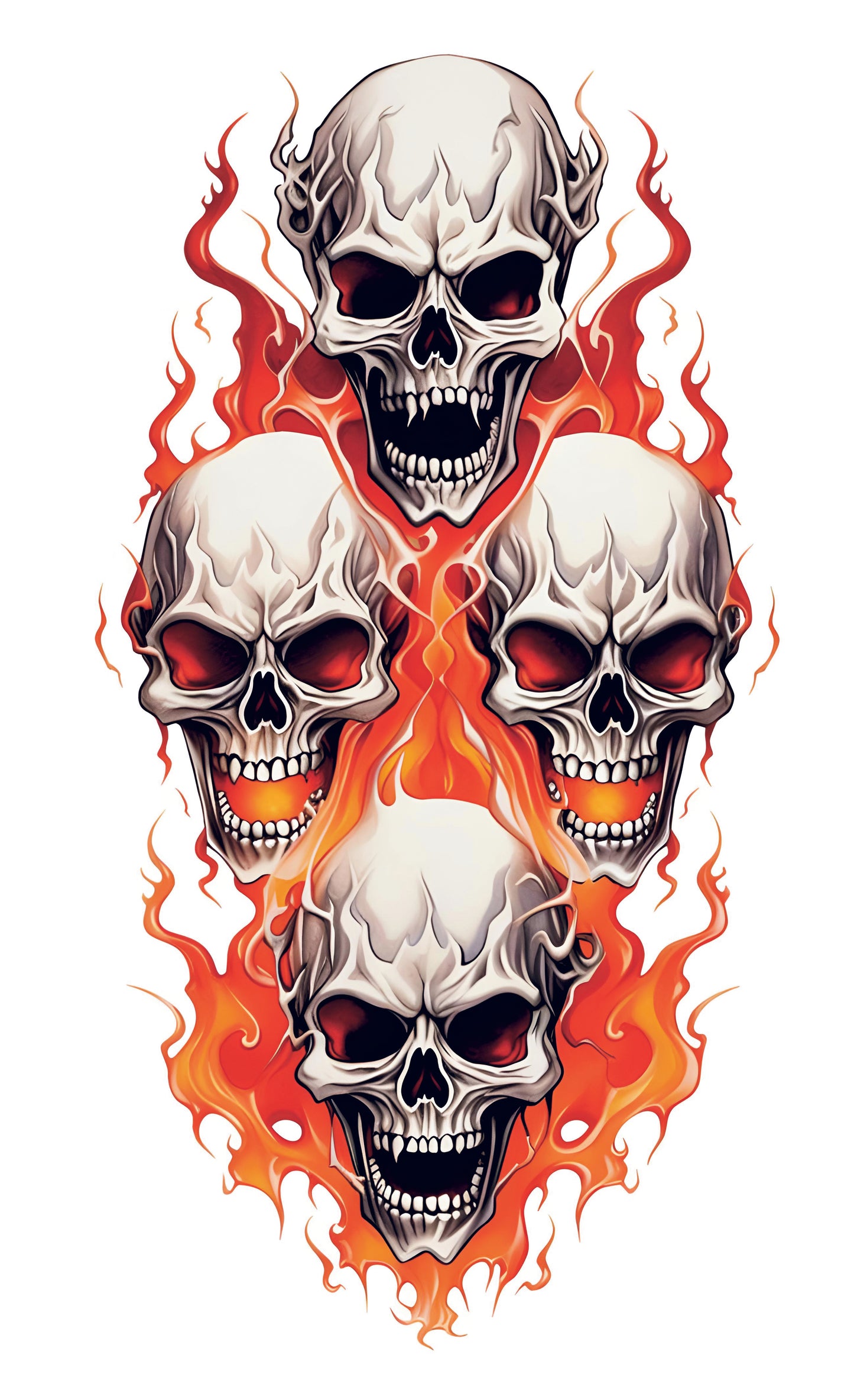 Colored Quadruple Skulls