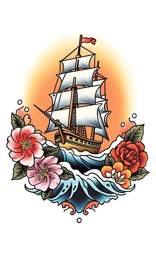 Colored Ship Voyage