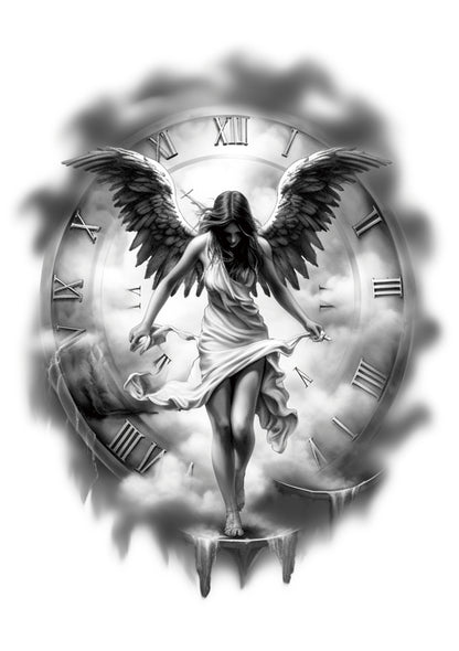Colored Angel of Time