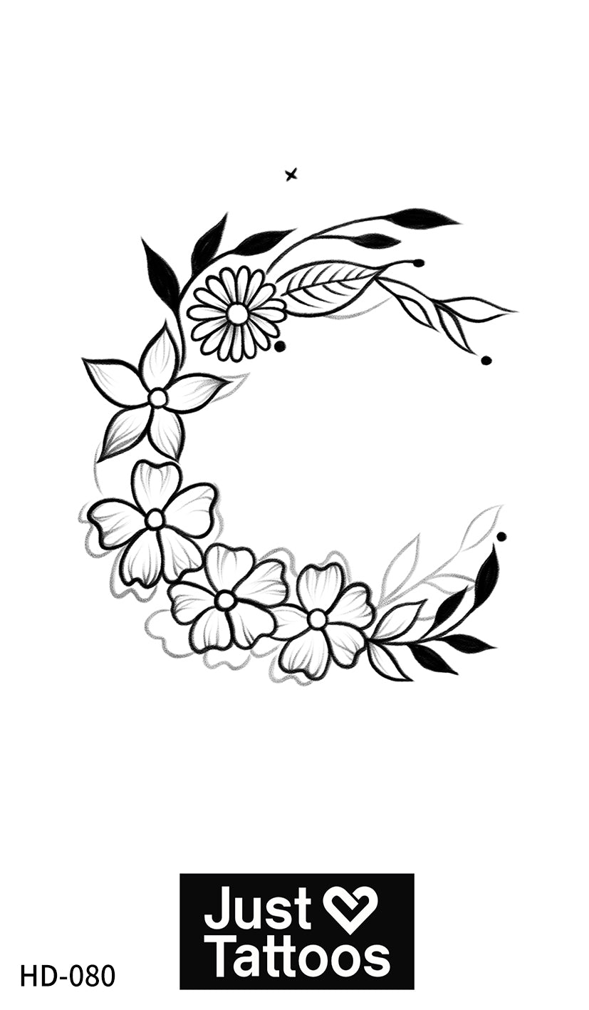 Crescent Flowers 2.75x4.75