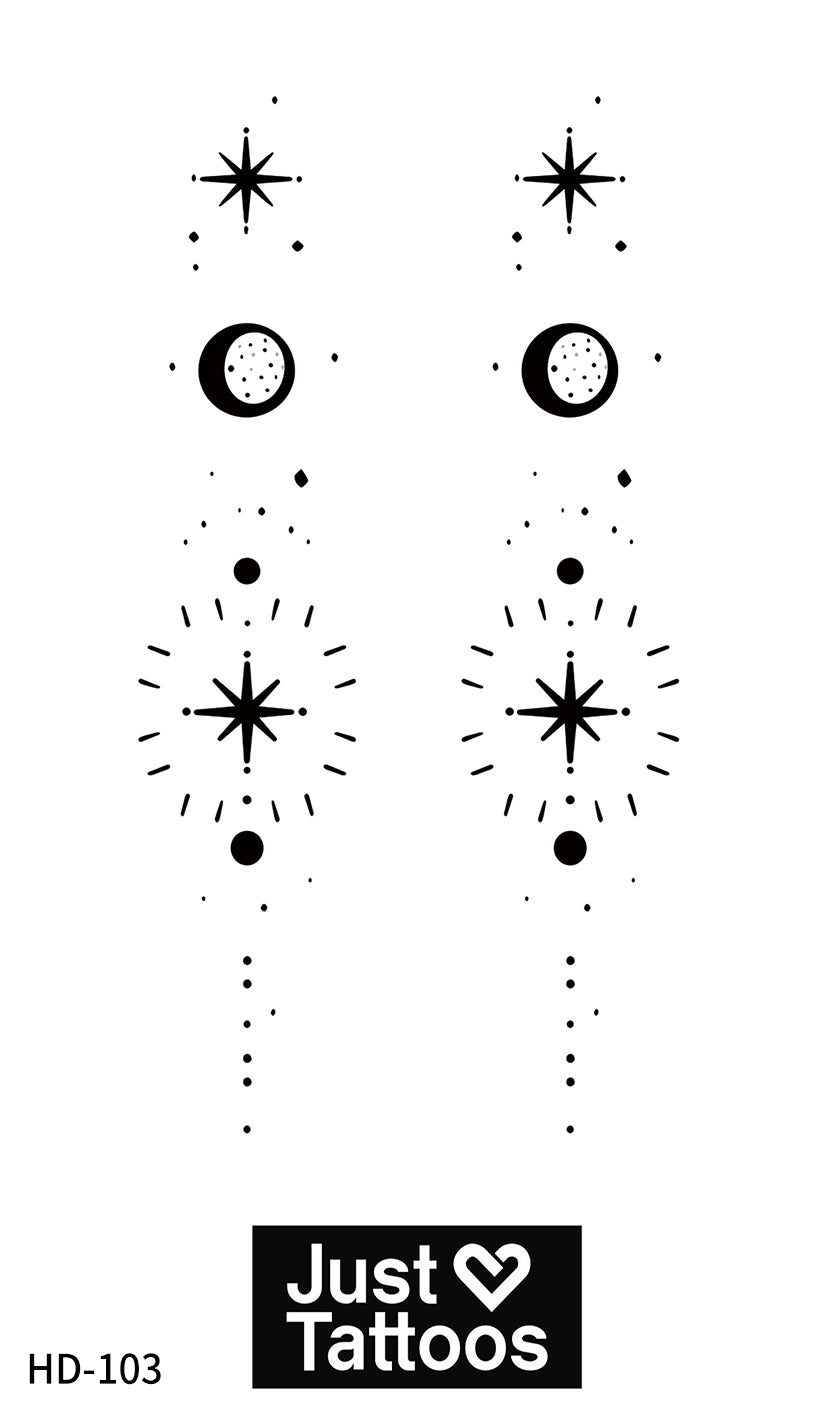 Moon Star Henna 2.75x4.75