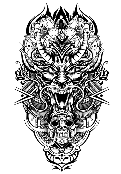 Demon/Oni Traditional Art