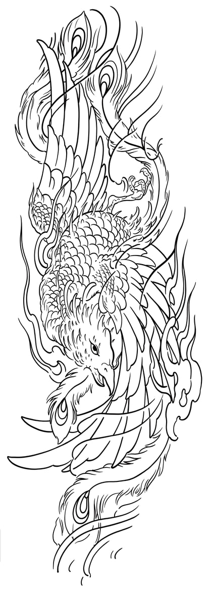Japanese Dancing Phoenix Art