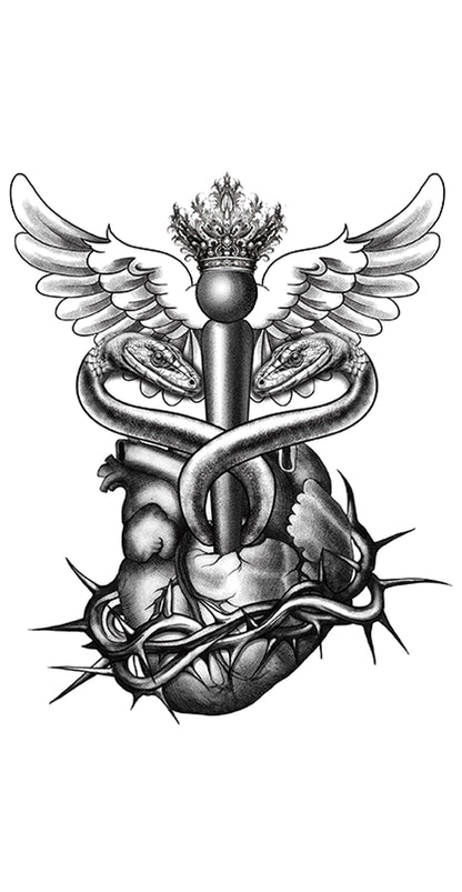 Sacred Heart Caduceus