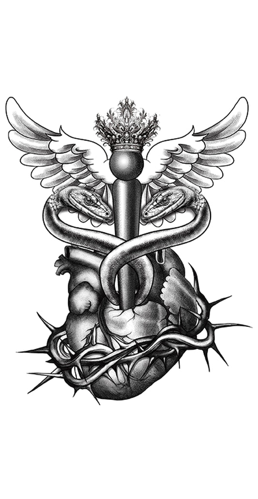 Sacred Heart Caduceus