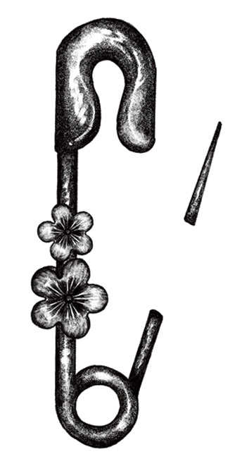 Floral Safety Pin