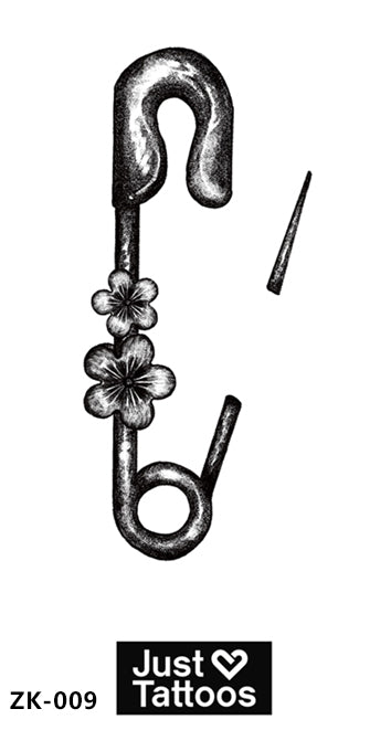 Floral Safety Pin