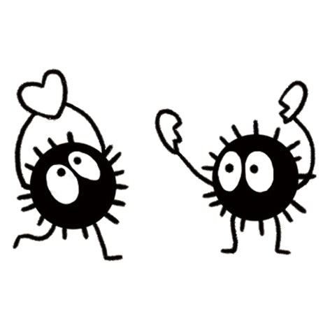 Heart Dust Bunnies Duo