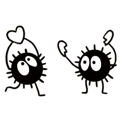 Heart Dust Bunnies Duo