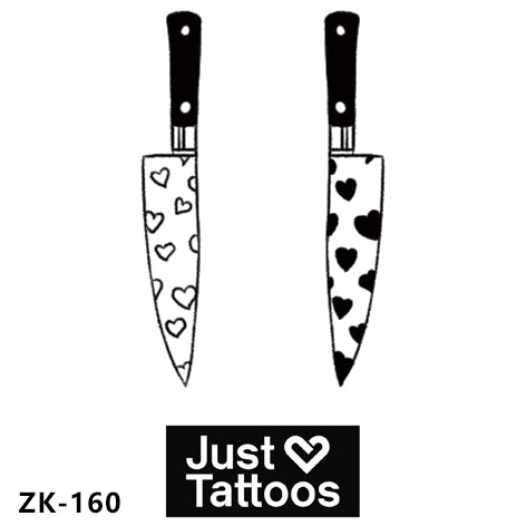 Heart Print Knife Duo