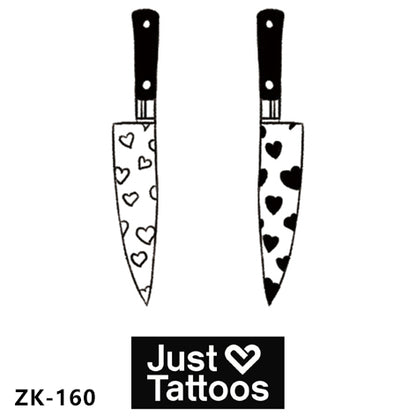 Heart Print Knife Duo