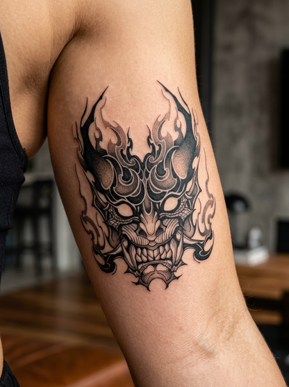 Demon/Oni Mask (6 Pack) | 3.15 in Ã— 3.15 in.