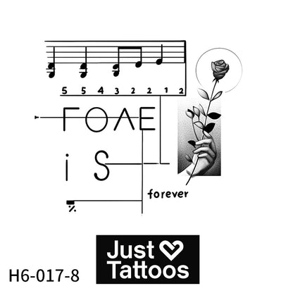 Music Note Rose (8 Pack)