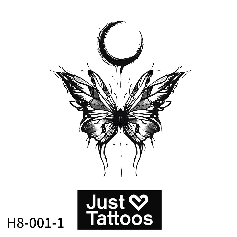 Crescent Moon to Butterfly (6 Pack) | 3.15 in Ã— 3.15 in.