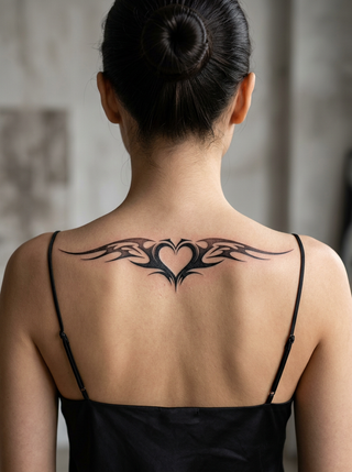 Heart Flame Wings | 2.36 in × 7.87 in
