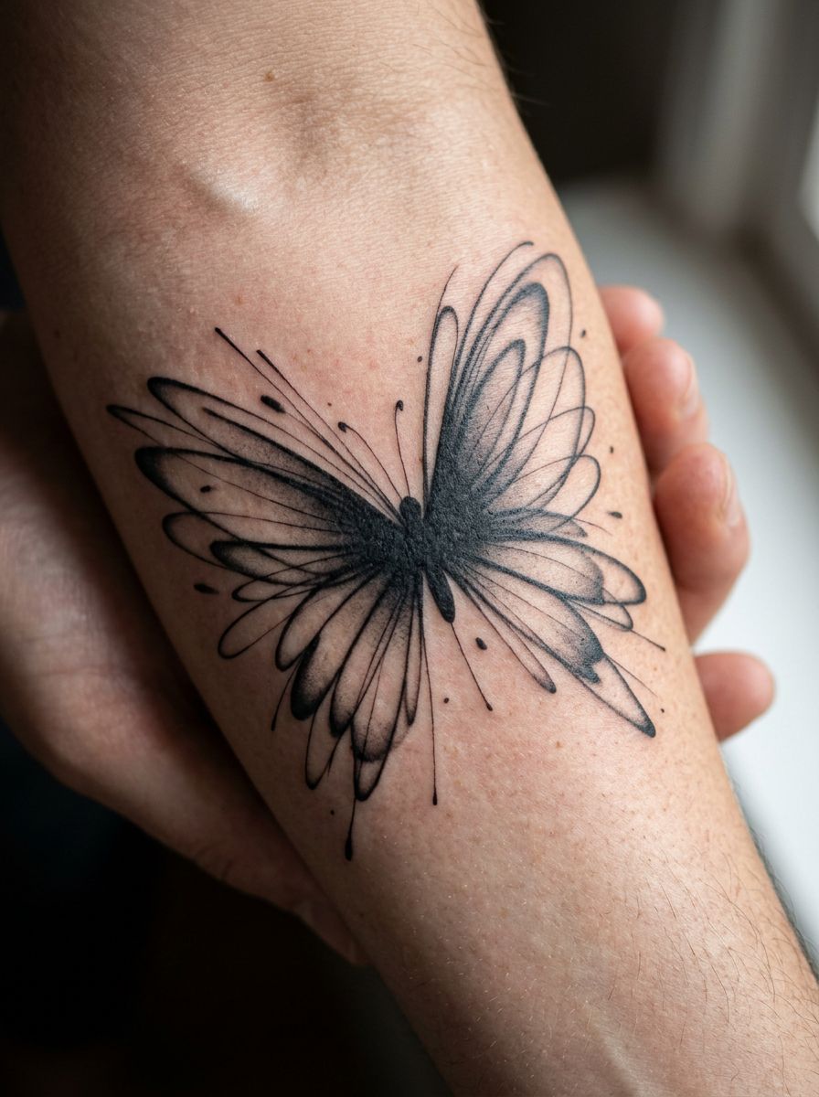 Abstract Butterfly Art 7x7 | 2.76 in × 2.76 in